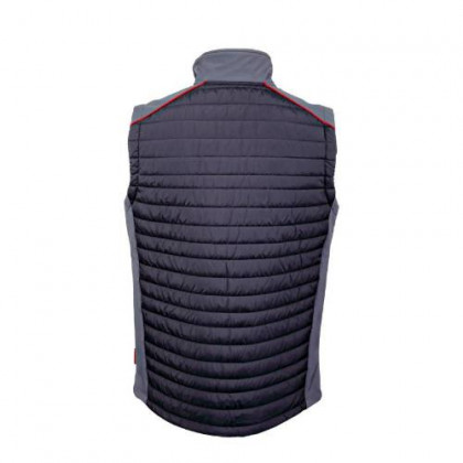 Vesta prošívaná, černo-šedo-červená, vel. 2XL, LAHTI PRO