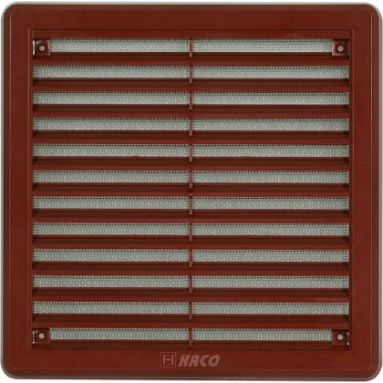 Větrací mřížka se síťovinou - krytka - VM 200x200 KH hnědá