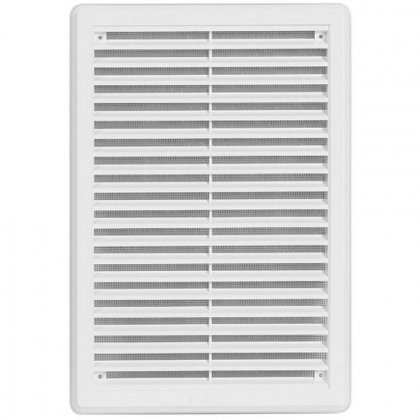 Větrací mřížka se síťovinou - krytka - VM 200x300 KB bílá