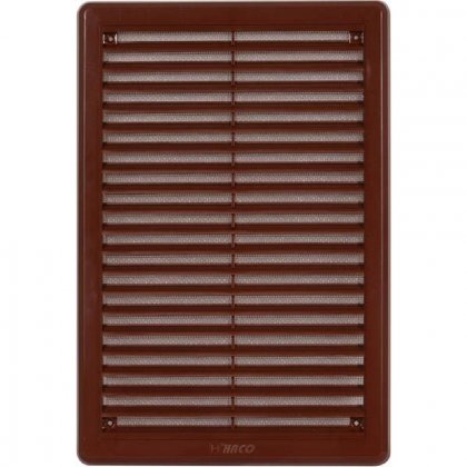 Větrací mřížka se síťovinou - krytka - VM 200x300 KH hnědá