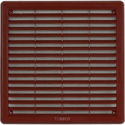 Větrací mřížka se síťovinou - krytka - VM 250x250 KH hnědá