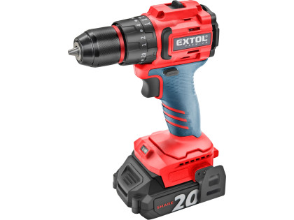 Vrtací šroubovák aku s příklepem SHARE20V, BRUSHLESS, bez baterie a nabíječky