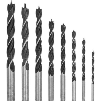 Vrták do dřeva, sada 8 ks, 3 – 10 mm, MEGA, PROLINE