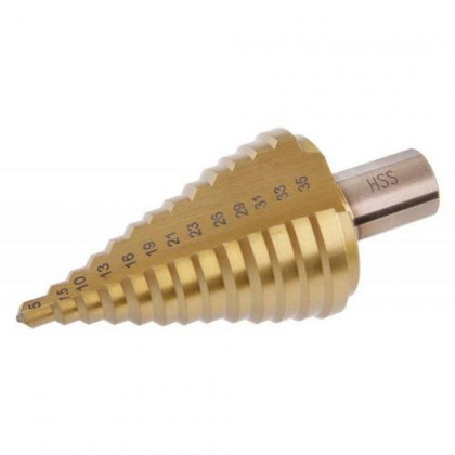 Vrták stupňovitý HSS TiN, ø 5 – 35 mm, 13 stupňů, FESTA