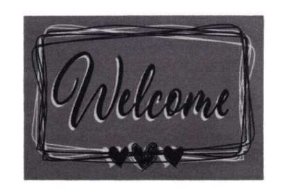Vstupní rohož FLOMA Mondial Welcome Hearts - 40 x 60 x 0,5 cm