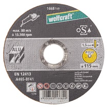 WOLFCRAFT - Kotouč řezací na hliník extra tenký 115mm