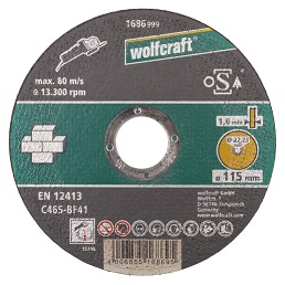 WOLFCRAFT - Kotouč řezací na kámen 115mm