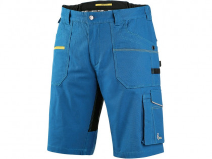 Working shorts CXS STRETCH, Men´s, bright blue - black, size: 68