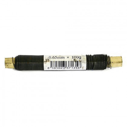 Zahradní drát 100g, 0,65mm PVC černý