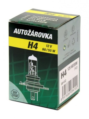 Žárovka 12V  H4  60/55W P43t box GREEN