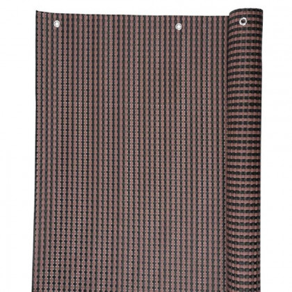 Zástěna Polyratan UV, 800g/m, 90cm výška, 3m návin, hnědočerná