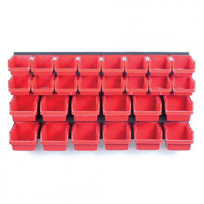 Závěsný panel s 28 boxy na nářadí ORDERLINE 800x165x400 mm