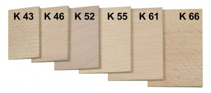 ZBIROVIA - sada klínků dřevěných K52 - 52x36x5,0mm - 10 ks