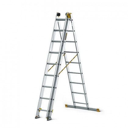 Žebřík hliníkový 3x9 MAX, 3-dílný PROFI