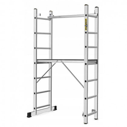 Žebříkové lešení 2x7 BASIC Alu, rozměr plošiny 1,14x0,33m