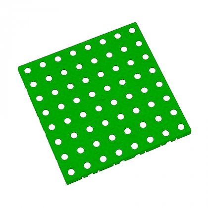 Zelená plastová modulární dlaždice AT-STD, AvaTile - 25 x 25 x 1,6 cm