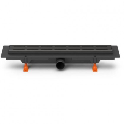 Žlab podlahový linearní černý 450 mm, boční D 40, line černá