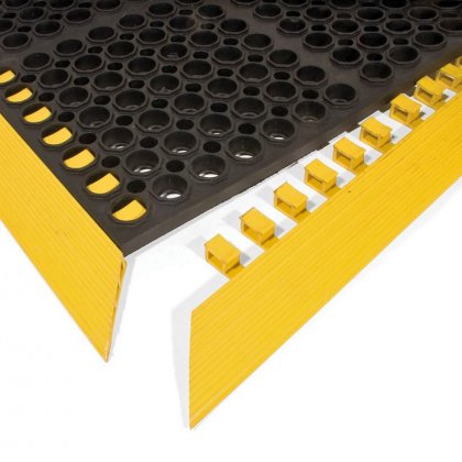 Žlutá gumová náběhová hrana COBA Deluxe - 107,4 x 5 x 1,9 cm