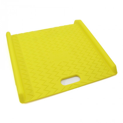 Žlutá plastová nájezdová rampa - 4 kg x 68,6 x 68,6 cm