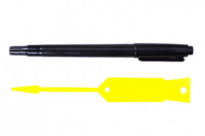 Žluté Econo ID plastové visačky na klíče, 1000ks - 434030010