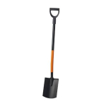 Rýč hranatý, s násadou STEEL ENPRO