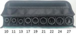 sada nástrčných klíčů čtyřhran 1/2" 9 ks v...