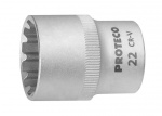 Hlavice nástrčná 1/2" 21 SPLINE PROFI