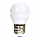 LED žárovka, miniglobe, 6W, E27, 6000K, 510lm