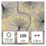 LED světelný řetěz – svítící trsy, nano, 2,35 m...