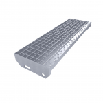 Kovový pozinkovaný protiskluzový schodišťový st...