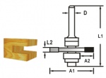 Kotoučová fréza složiskem stopka 8 mm,47,6x2x59 mm