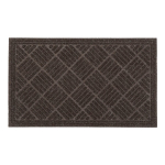 Hnědá textilní gumová čistící vstupní rohož FLO...