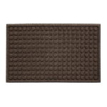 Hnědá textilní gumová čistící vstupní rohož FLO...