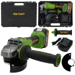 PROCRAFT PWA220 Aku bruska 125mm, 1 baterie 20V...
