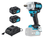 Aku rázový utahovák 950 Nm, 1,2", 2 akumul...