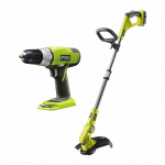 Set aku strunová sekačka + vrtací sada Ryobi RL...