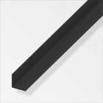 ALFER - Úhelník PVC černý 1000x25x20x2mm