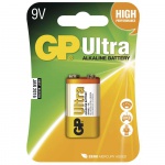Alkalická baterie GP Ultra 9V (6LF22)