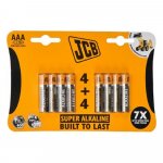 Super alkalická baterie LR03/AAA, JCB, 8ks