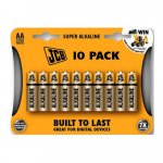 Super alkalická baterie LR06/AA, JCB, 10ks