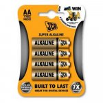 Super alkalická baterie LR06/AA, JCB, 4ks