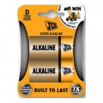 Super alkalické baterie LR20/D, JCB, 2ks
