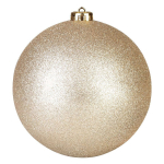 Baňka MagicHome šampaň glitrovaná, 15cm, 1ks