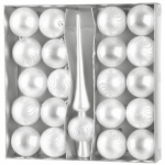 Baňky MagicHome bílé, 6cm, 21ks