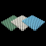 Béžová bazénová rohož FLOMA Lagoon - 21,7 x 21,...