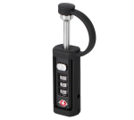 Bezpečnostní zámek, třímístný, 86 x 16,5 mm, pr...