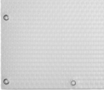 Bílá plastová ratanová stínicí rohož "uměl...