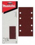 brusný papír suchý zip 93x185mm 8 děr K80 10ks