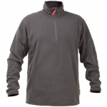 Bunda flísová krátký zip, šedá, vel. 3XL, LAHTI...