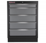 Celokovová dílenská skříňka PROFI, 5 zásuvek, 6...